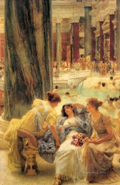 the bath of psyche Painting - The Baths of Caracalla Romantic Sir Lawrence Alma Tadema
